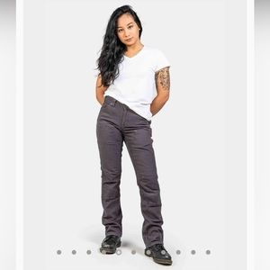 DOVETAIL HEAVY DUTY CANVAS PANTS- size 6/30- GREY